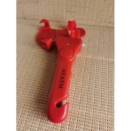 AYAYM 5-in-1 Car Safety Hammer, Emergency Escape Tool with Car Window Breaker and Seatbelt Cutter, Orange